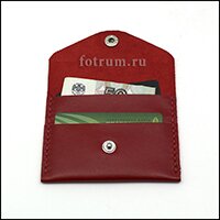 Изделия из красной, телячьей кожи