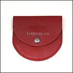 Изделия из телячьей кожи, красного цвета